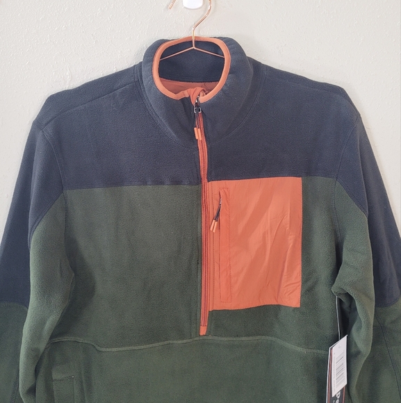 GRAYS PEAK Outdoors Black Evergreen Quarter Zip Fleece Pullover Size M - Picture 2 of 15